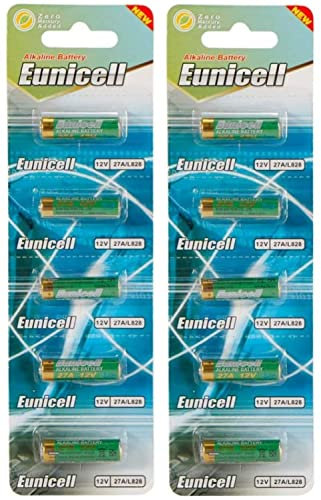 Eunicell 10 Alkaline Batterien 12 V A27 27A Alkaline Mn27 Gp27a