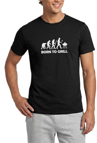 Evolution Grillen Born to Grill Männer T-Shirt