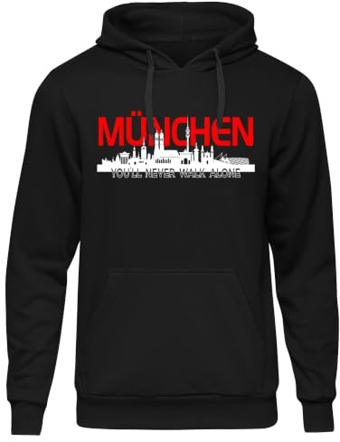 Uglyshirt89 München Skyline Kapuzenpullover | München Fan Hoodie Stadt Pullover Geschenk