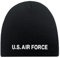 Fan-O-Menal Beanie-Mütze mit Einstickung - U.S. AIR Force - Wollmütze Wintermütze Strickmütze - 54803 schwarz
