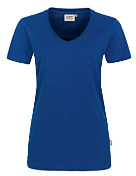 HAKRO Damen Damen V-Shirt Mikralinar® T-Shirt