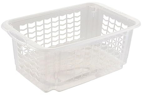 keeeper Cestino impilabile a rotazione, Formato M, 40 x 25 x 15 cm, Fritz, Nature/Trasparente