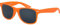 Hochwertige Nerd-Sonnenbrille, Retro, Vintage, Gummi, Unisex, mit Federscharnier, 101 Farben, Orange