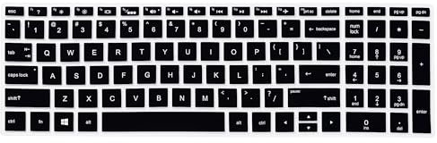sourcing map Film Peau Protect Clavier Noir Ordinateur Portable pour HP Pavilion 15