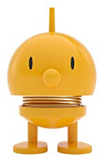 Hoptimist Bumble Wackelfigur & Glücksbringer, Skandinavische Deko Figuren für Wohnzimmer, Schreibtisch, Büro, Bürodeko & Lustige Kleine Geschenke, 4,5 x 5,8 x 7,6 cm, Small, Gelb