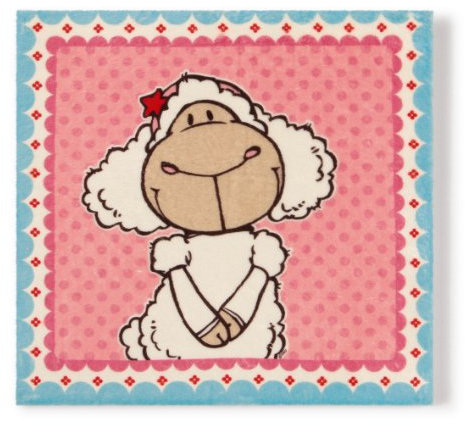 NICI 35753 - Plüschbild Schaf Jolly Sue 25 x 25 cm