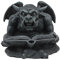 Ebros Gift Gothic gehörnten Spell Lesung Gargoyle Ward Figur Skulptur Gelehrten Bibliographie Nerd