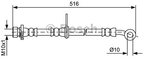 BOSCH Bremsschlauch 1987481730