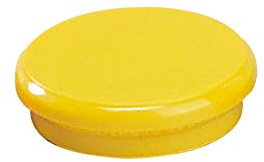 Dahle Bürotechnik Magnet 24 mm Ø gelb Dahle 04.95524, Höhe 7,0 mm