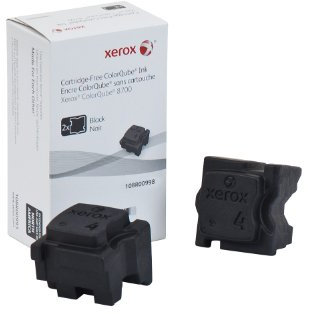 Xerox ColorQube 8700/8900 Black Solid Ink (2 Sticks, 4,500 Pages) - 108R00998