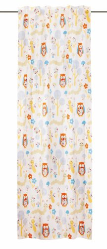 Albani Schal mit Verd. Schlaufen/Raupe + Eule/ 245x135 cm, Bunt