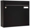 MEFA 131220 Briefkasten Sonate 131 (mit Namensschild, Postkasten mit Schloss, Größe 330x370x101 mm) schwarz