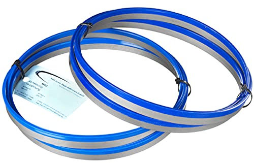 SMI 2er SET Bandsägeblatt Bi-Metall M42 gemischt Abmessung 2360 x 20 x 0,90 mm je 1 Stck. Zahnteilung 6/10 ZpZ und 1 Stck. 10/14 ZpZ z.B. für Optimum, Holzmann, Epple, Bernardo, Huvema Sägeband