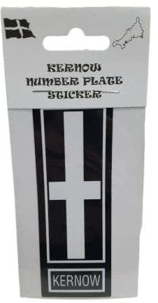 Cornwall Cornish / St. Piran county flag.... number plate sticker
