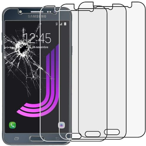 ebestStar - Pack x3 Verre trempé compatible avec Samsung J7 2016 Galaxy SM-J710F J710H Film Protection Protecteur anti casse, anti-rayure, pose sans bulles [Appareil: 151.7 x 76 x 7.8mm, 5.5]