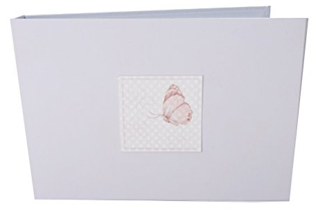 WHITE COTTON CARDS Fotoalbum Schmetterling Tiny Wert, weiß