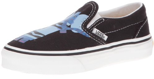 Vans Classic Slip On, Sneaker Unisex Bambino, Nero, Giallo, Blu, 35 EU