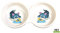 Trixie 4014 Doppelnapf mit Motiv, Keramik, 0,15 l/ø 11 cm, weiß