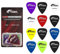 Guitar Picks - 12 Gel Guitar Plectrums - 4 Each of 0.58mm, 0.71mm, 0.81mm Gauges TIGER GAC65-12
