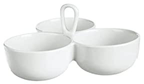 Excèlsa Antipastiera 3 Scomparti Home, Bianco