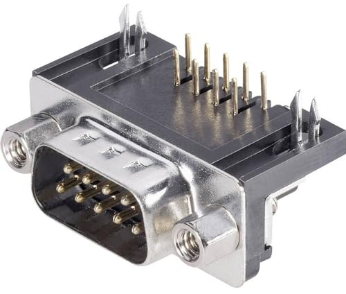 BKL Electronic 10121002 D-SUB Stiftleiste 90° Polzahl (num): 9 Print gewinkelt, 3 Stück