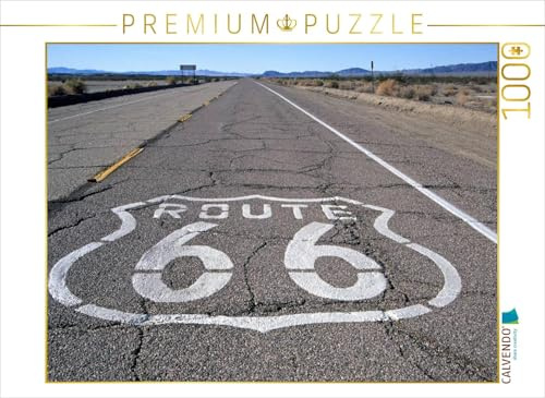CALVENDO Puzzle EIN Motiv aus dem Kalender Get Your Kicks on Route 66 | 1000 Teile Lege-Größe 64 x 48 cm Foto-Puzzle für glückliche Stunden