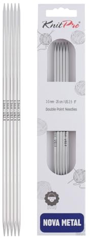 KnitPro Nova Double Pointed Needles 8 (20cm) | 3.00mm
