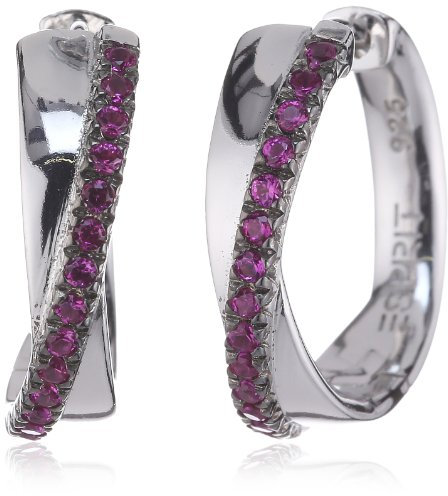 Esprit Jewels Damen-Creolen Brillanz verbinden 925 Sterling Silber ESCO91623D000
