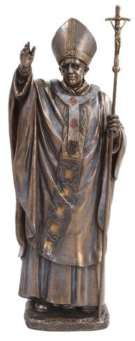 Papst Francis Religion Orthodoxe Kunstharz-Statue, 29,1 cm