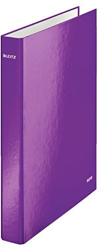 Leitz 42410044 WOW Ringbuch, 2-D-Ring-Mechanik, Rücken 25 mm, Format A4, 10 Stück, 42410062