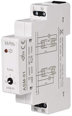 zaMel ASM-01 Treppenlichtzeitschalter Hutschiene 230V