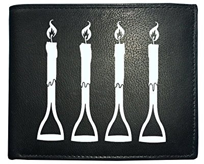 FatCuckoo FORK HANDLES- Classic Comedy sketch Two Ronnies inspired Men's Leather Wallet from