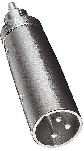 BestPlug Audio Adapter, Cinch Stecker auf XLR Mikrofon-Stecker, Metallausführung