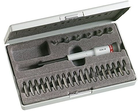 FACOM AEM.J2 Micro-TECH 26-Tool Set, Socket Holder and Bits and Socket, 31 mm Height, 130 mm Width, 205 mm Length