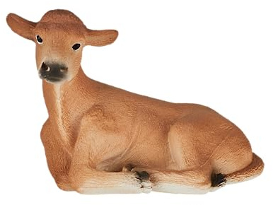 MOJO Tierfigur aus Jersey, Wadenform, liegend, realistisch, Bauernhof, handbemalt