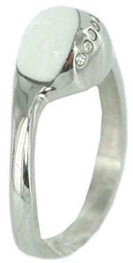 Skagen Damen Ring Silber Weiss Zyrkonia JRSW021 S8 Gr. 57 (18,1)