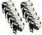 vhbw 10x Etiketten-Rolle mit Halter 62mm x 29mm (800 Etiketten) kompatibel mit Brother PT QL-1050, QL1050N, QL-1060 Etiketten-Drucker