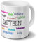 Städtetasse Datteln - Motiv Positive Eigenschaften - Stadt-Tasse, Kaffeebecher, Mug, Becher, Kaffeetasse - Farbe Weiß