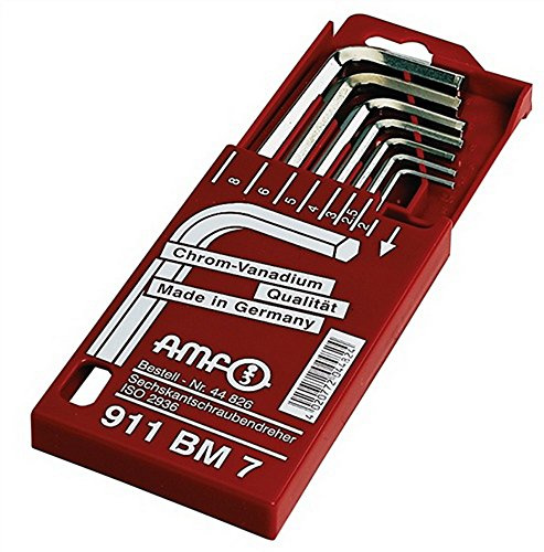 AMF 44826 Winkelschraubendreher-Satz 7-teilig 6KT SW2-8mm ISO2936