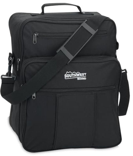 Southwest Bound Schultertasche Flugtasche Schwarz Modell SW102