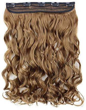CAISHA 40cm 1 Teilig CLIP IN EXTENSIONS Sophia Haarteil Gewellt Brünett C57-1