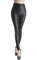 Sexy stretch PU Leder Leggings Leggins PU Leder-Optik, hüfthoch schlank Hose Kunstleder Treggins (S (101cm/ 57cm/ 77cm), Matt Schwarz)