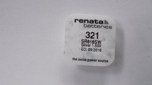 Renata deux pile oxyde d'argent 321 sR65 14.5 mAh 1,55 v