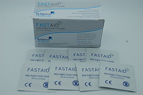 Fastaid 70% IPA Alcohol Wipes for Electronics, Swabs, Tattoo, Pre-injection Swabs, 50 Pieces