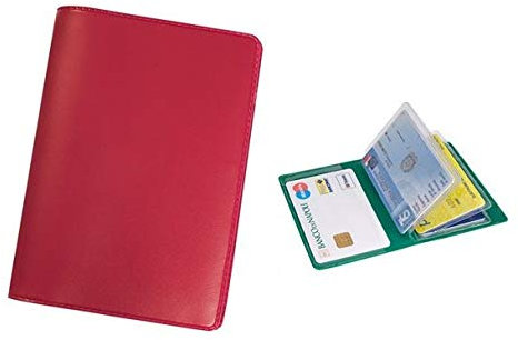agendepoint.it - Porta carte di credito e tessere magnetiche 6 posti in pvc rosso