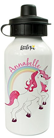 The Supreme Gift Company Personalised Kids Drinks Water Bottle Unicorn Theme For Girls (400ml)