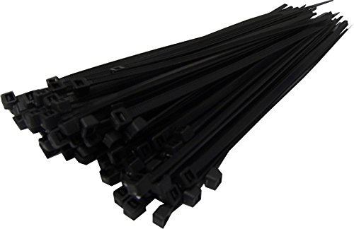 Cable Ties 4.8mm x 200mm BLACK - pack of 100