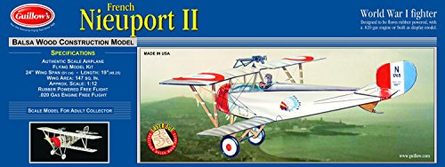 Guillows Nieuport II 203 Powered Balsa Flying Model Kit