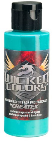 Createx Wicked W019 Aqua 60ml. Fluoreszierend