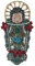 Zinnfigur Fatschenkind, H: 5,0 cm, handgegossen aus Zinn 93% (ohne Bleizusatz!), beidseitig handbemalt